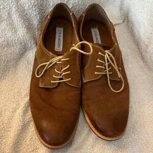 Steve Madden Men's Capturr Tan Oxford Derbys Size 12 B Dress shoes comfortable